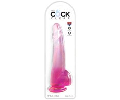 Pipedream Rožinė KingCockClear 10 w rutuliukai rožiniai