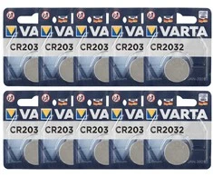 10 x 1 Baterija CR2032