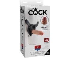 Pipedream KING COCK 7 colių nenupjauta su dirželiu, lengva