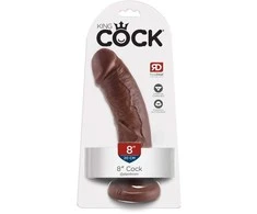 Pipedream „King Cock“ 8 colių varpa, ruda
