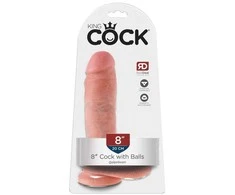 King Cock 8 colių penis su kamuoliukais