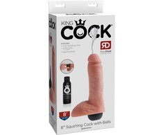 Pipedream Purškiamas penis su kamuoliukais 8"