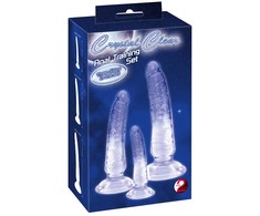 Crystal 3pcs natural dildo set