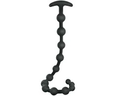 Juodas Velvets Anal Beads Silic