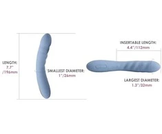 Mėlyna Svakom - Ava Neo Interactive Thrusting Vibrator Mėlyna