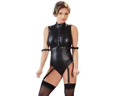 Cottelli Bondage Seksualus bodis su dirželiai, juodas (L dydis)