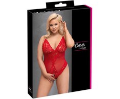 Cottelli Curves Body be tarpkojų raudona 3XL