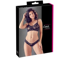 Cottelli Bra and Briefs juodas S/M