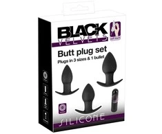 Black Velvets BV Vibrating Butt kištukai per 3 s