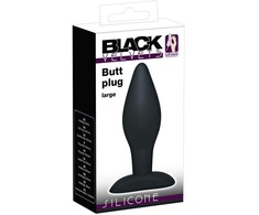Black Velvets Juodas Velvets Large Plug