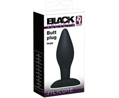 Black Velvets Juodas Velvets Large Plug
