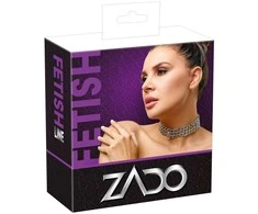 ZADO Leder Halsfessel Kette