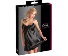 Cottelli Satin Chemise Juodas XXL