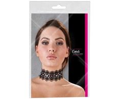 Cottelli Accessoires Siuvinėti Choker + Kalnų krištolas