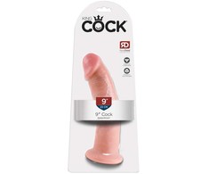 King Cock Realistyczny zagięty miękki sztuczny penis dildo