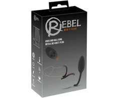 Rebel Cock&amp;ball žiedas su RC