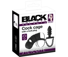 Black Velvets Juodas Velvets Gaidžio narvas su a