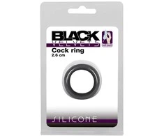 Black Velvets Juodas Velvets Cock Ring 2.6 cm