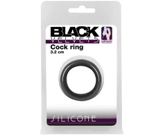 Black Velvets Juodas Velvets Cock Ring 3.2 cm