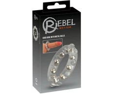 Rebel Cock Ring With Metal Bal