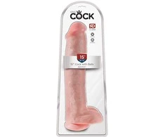 Pipedream King Cock 15" varpa su kiaušiniais