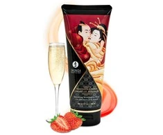 CREAM Shunga - Massage Kreminis Strawberry 200 ml