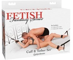 Pipedream FFS Cuff &amp; Tether Set Juodas