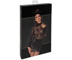 Collar Juoda suknelė su apykakle S