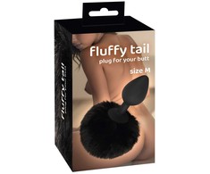 Fluffy Tail Juodas M