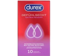 Durex Gefühlsech Xtra feucht 10