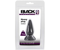 Black Velvets Juodas Velvets Erotyczny korek do noszenia w pupie sex plug 8cm