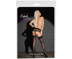 Cottelli Legwear Hold-up Stockings Juodas 5