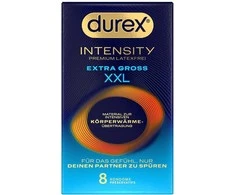Durex Intensity ypač dideli lęšeliai, 8 vnt.