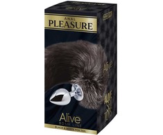 Alive Juodas&amp;Baltas Fox Tail M