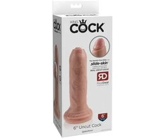 Pipedream „King Cock“ 6 colių neapdorotas – minkštas