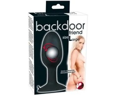 Backdoor Friend Wydrążony korek plug analny obciążony sex l 12cm
