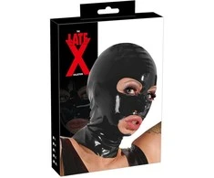 Late X Latex Mask juodas