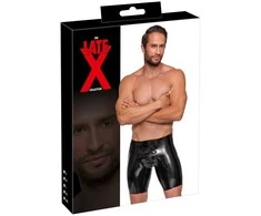 Late X Men's Latex Pants Zip XL