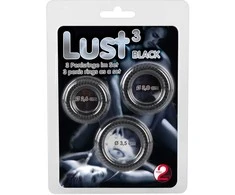 You2Toys Lust 3 Cock Rings juodas