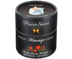 Plaisirs Secrets Masažinė žvakė Raudona Wood 80 ml