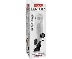 Pipedream PET Mega-Bator Pussy Baltas/Cle
