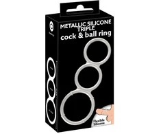 You2Toys Metallic Silicone Triple Ring