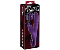 Nodding Rabbit Vibrator with 3 Moving Rings
