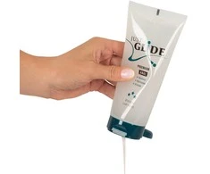 Just Glide Premium Anal Analinis lubrikantas su hialurono rūgštimi ir pantenoliu (200 ml)
