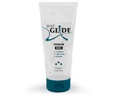 Just Glide Premium Anal Analinis lubrikantas su hialurono rūgštimi ir pantenoliu (200 ml)