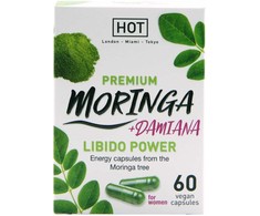 HOT BIO Moringa Libido Power Caps 60 - Vegan Herbal Supplement for Women