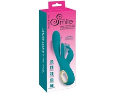 Vibratorius „Smile Rabbit“ su stūmoklio funkcija