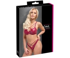 Liemenėlės rinkinys raudonas 75B/S