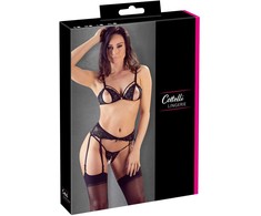 Cottelli Lace Suspender Set M