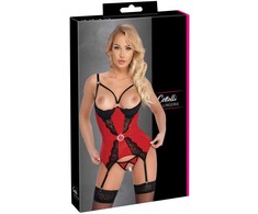 Cottelli Cami Suspenders raudonos M